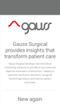 Mobile Screenshot of gausssurgical.com